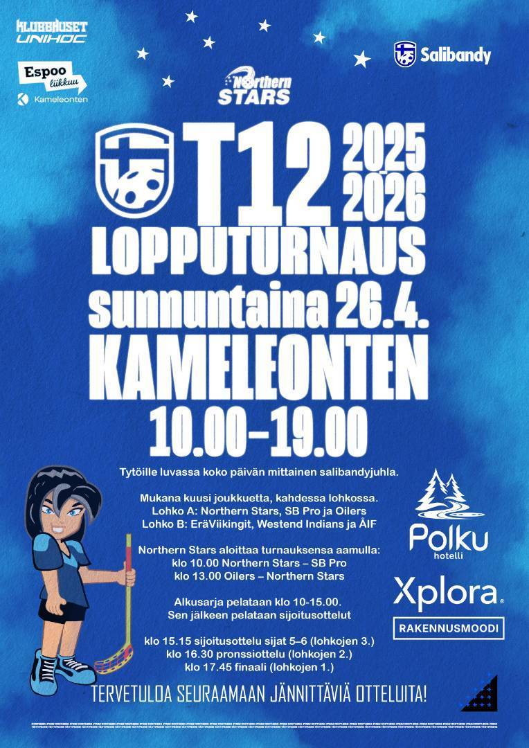 T12 lopputurnaus Kameleontenilla!
