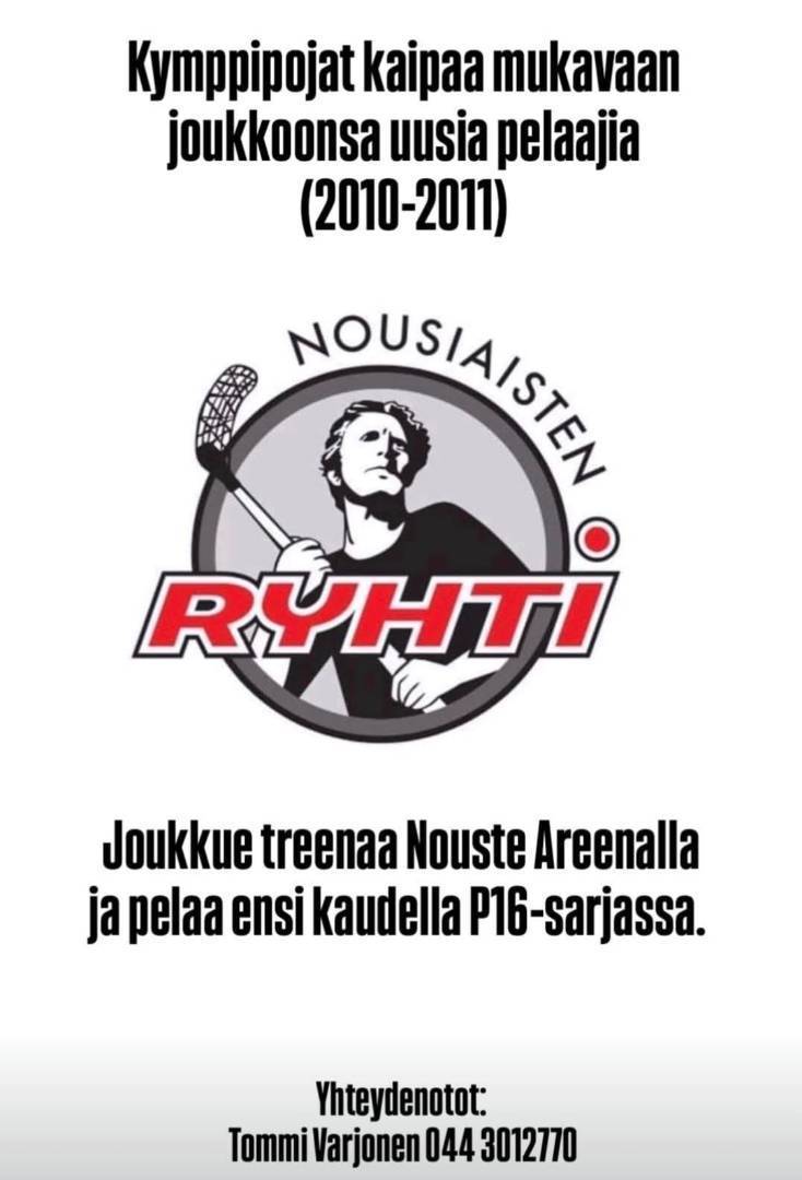 Pojat 2010 kaipaa joukkoonsa uusia pelaajia