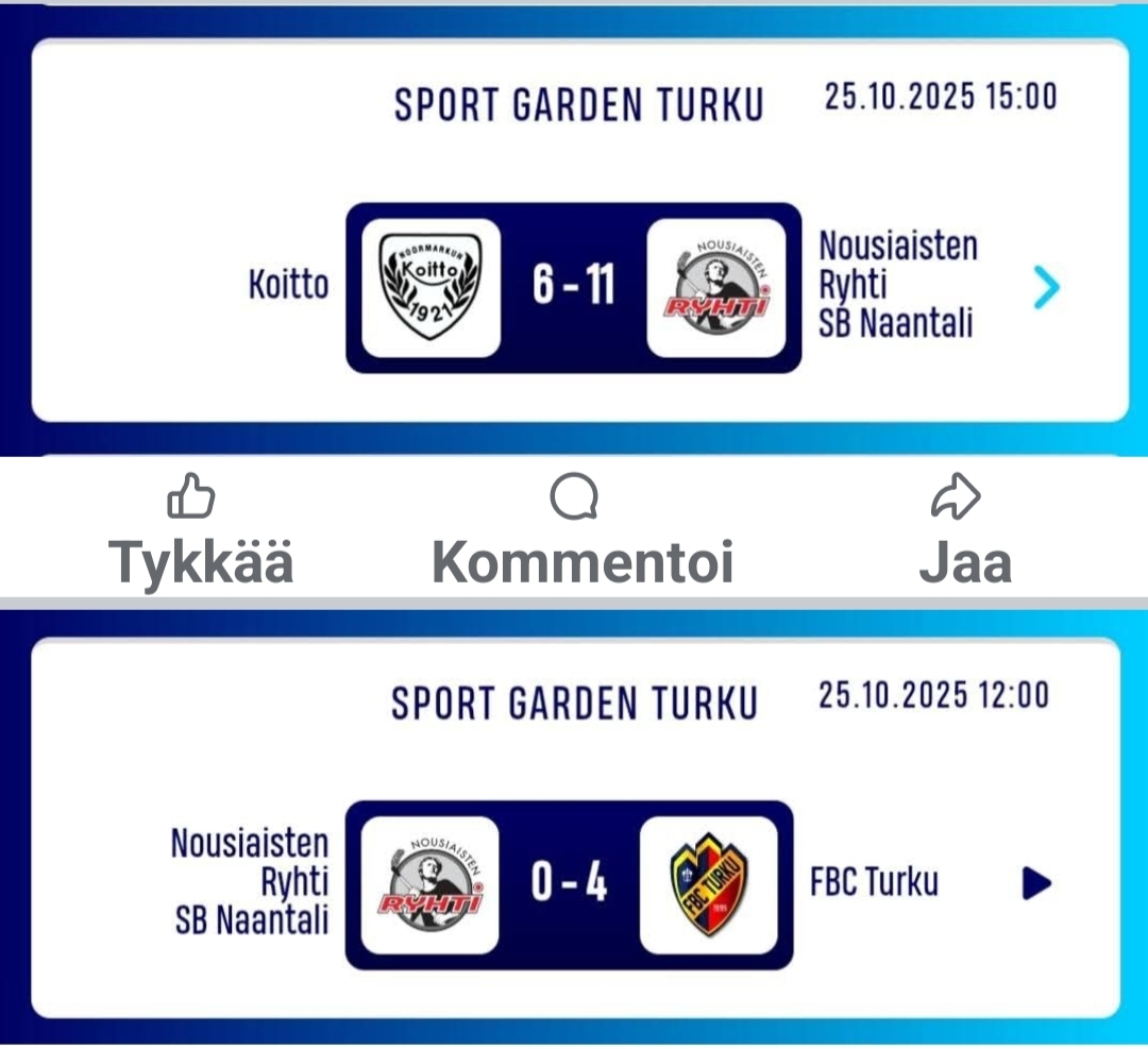 Kauden toinen turnaus