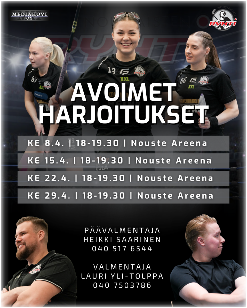 AVOIMET HARJOITUKSET - Ryhti Naiset