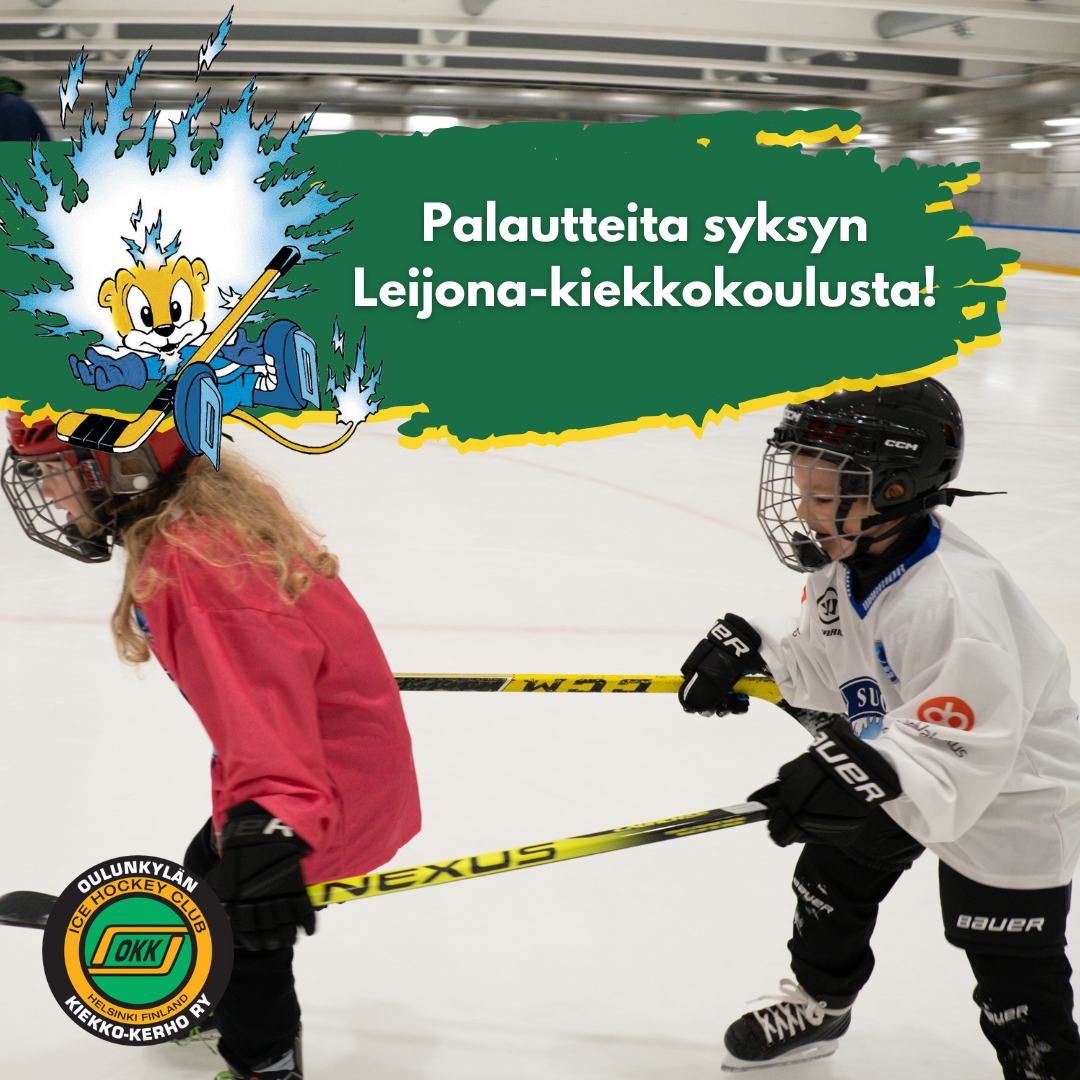 Nostoja syksyn Leijona-kiekkokoulun palautteista!