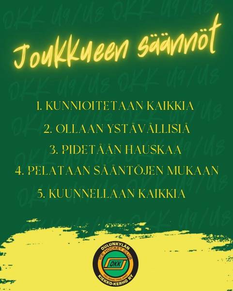 Joukkueen säännöt