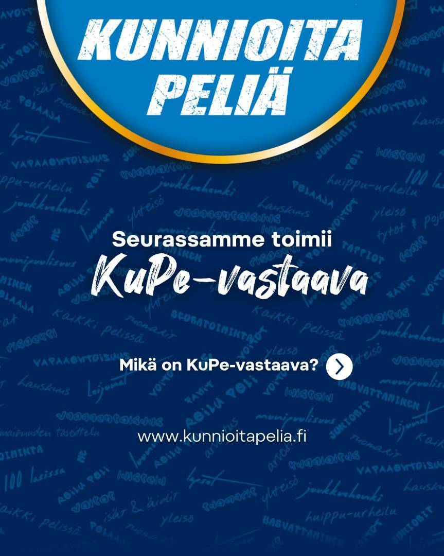 Seurassamme toimii Kunnioita Peliä -vastaava