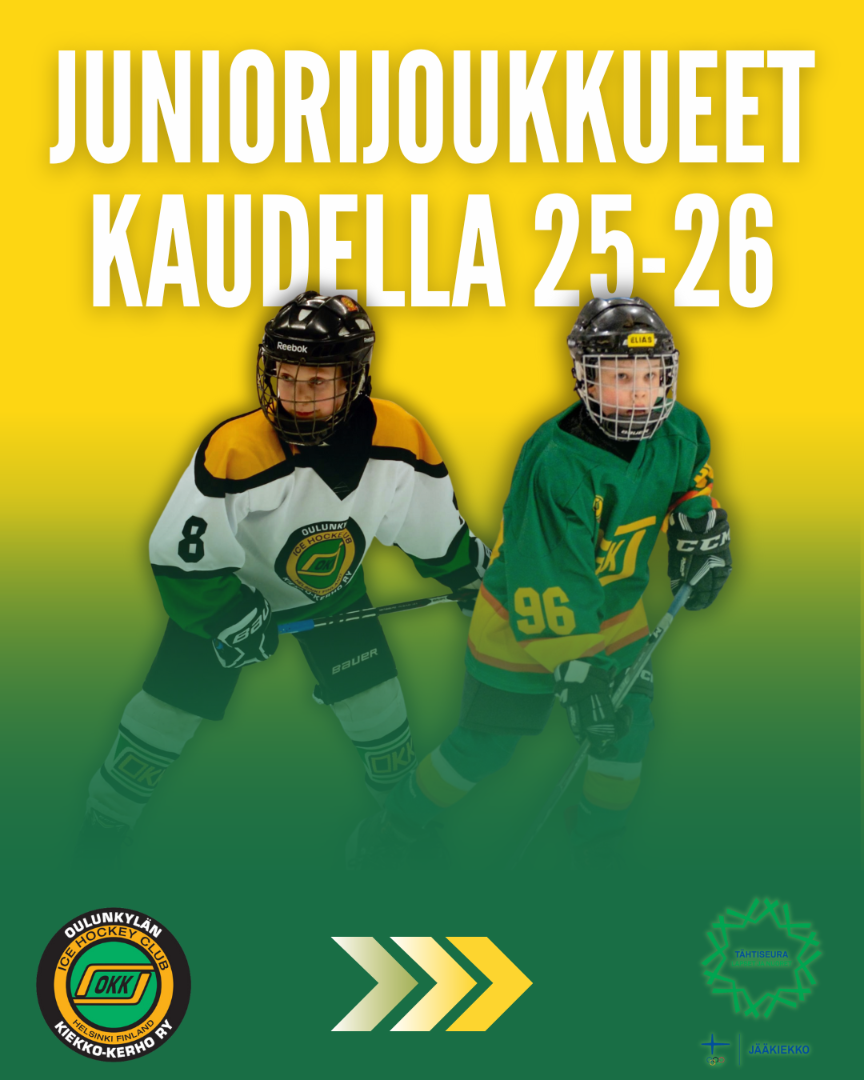 Kauden 2025-26 juniorijoukkueet