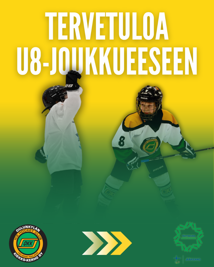 Tervetuloa OKK U8-joukkueeseen!