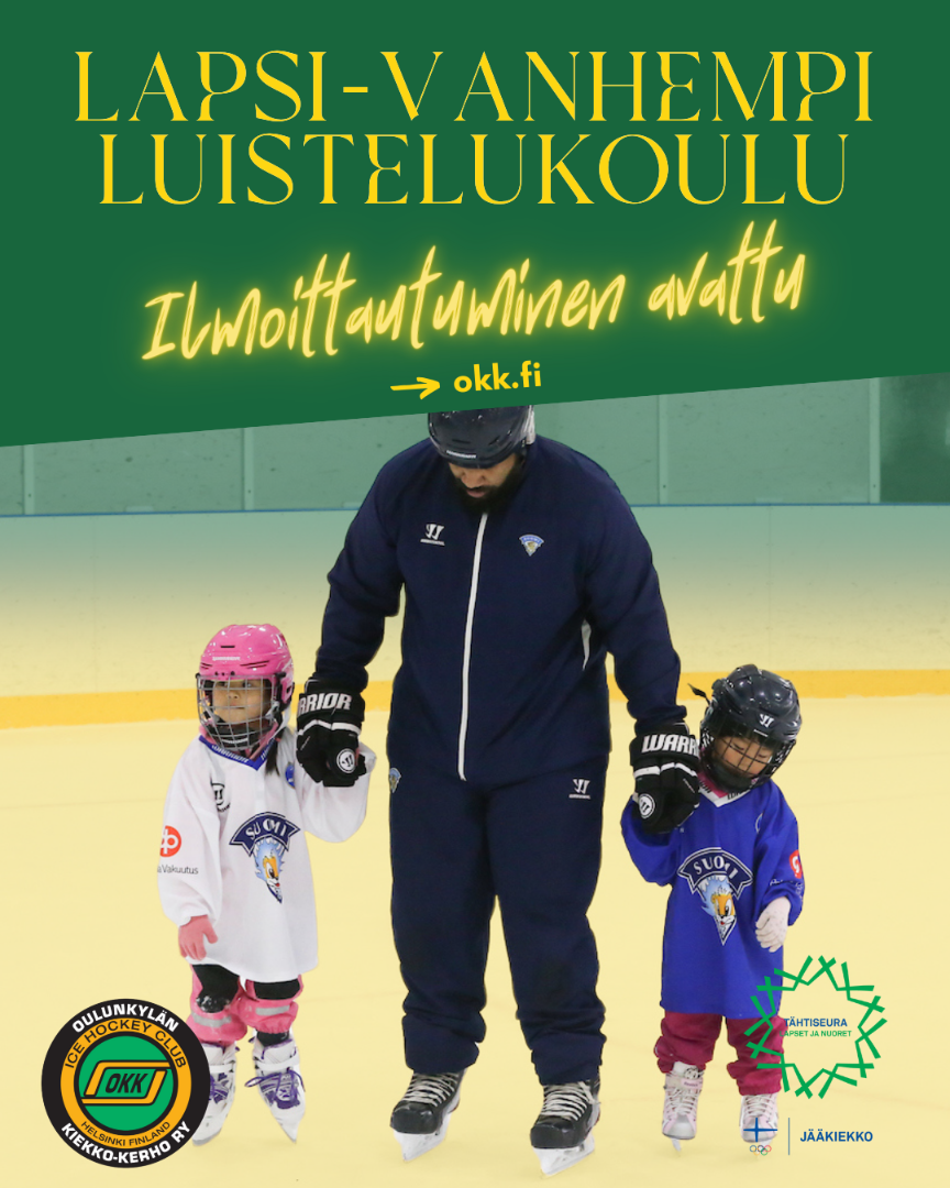 Lapsi-vanhempi -luistelukoulun ilmoittautuminen kaudelle 25-26 on nyt avattu!