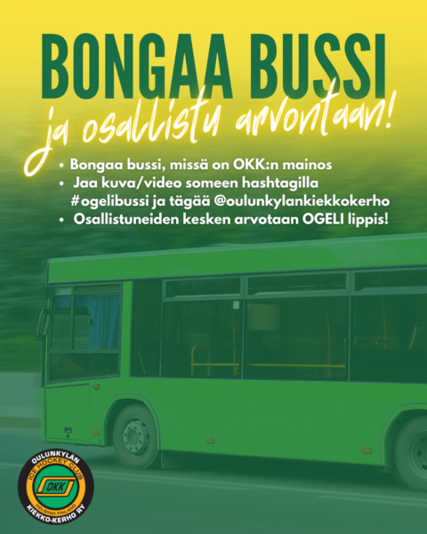 Bongaa bussi ja osallistu arvontaan