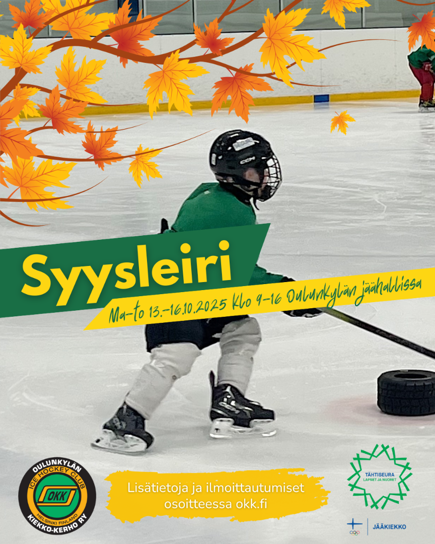 Syysleirin ilmoittautuminen avattu!