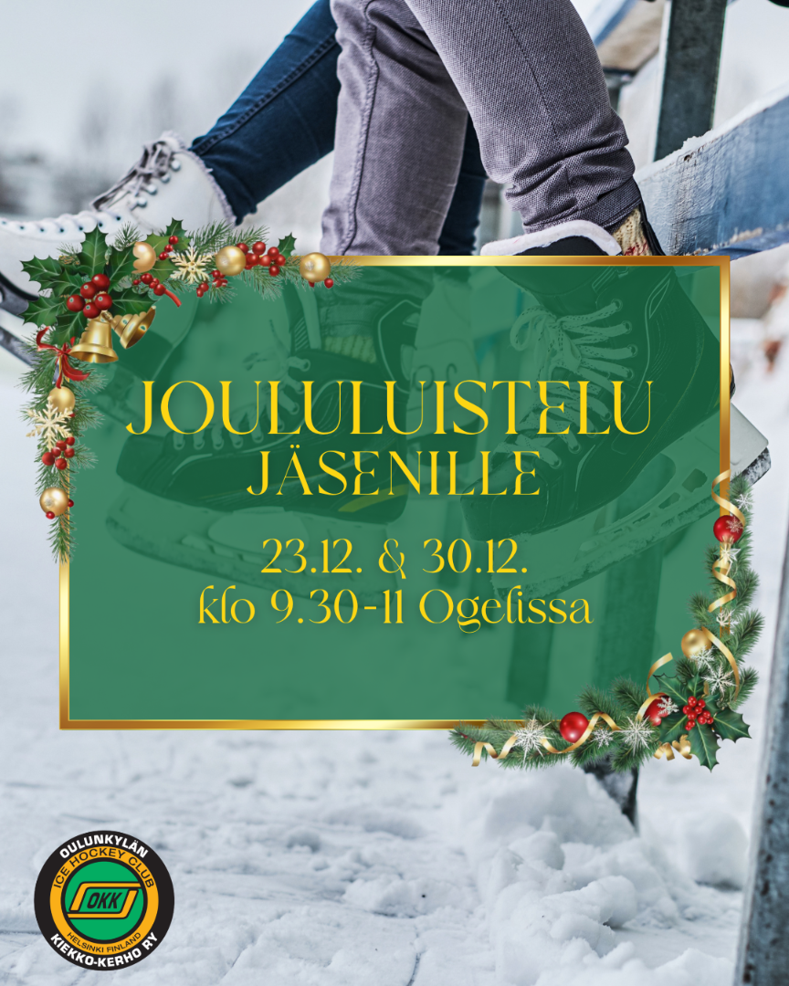 Joululuistelu jäsenille 23.12. & 30.12.