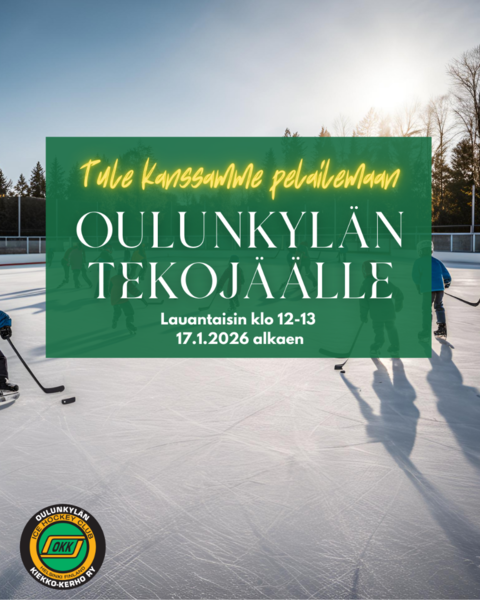 Tule kanssamme pelailemaan tekojäälle!