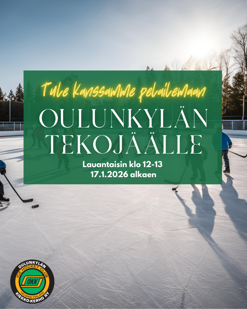 Tule kanssamme pelailemaan tekojäälle!