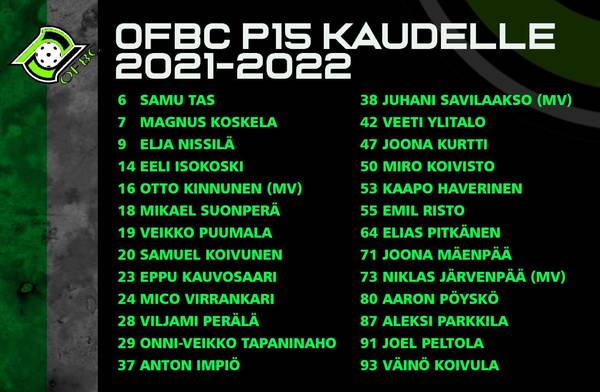 OFBC P15 kaudella 2021-2022