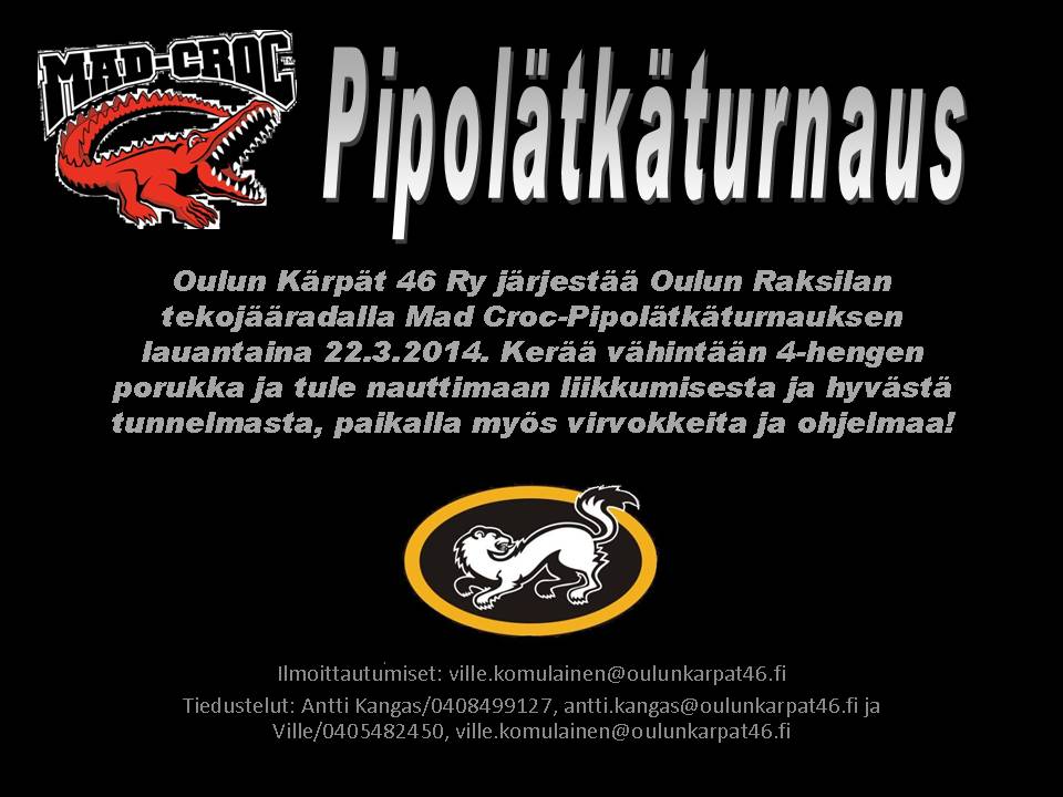 Mad Croc Pipolätkäturnaus lauantaina 22.3.2014