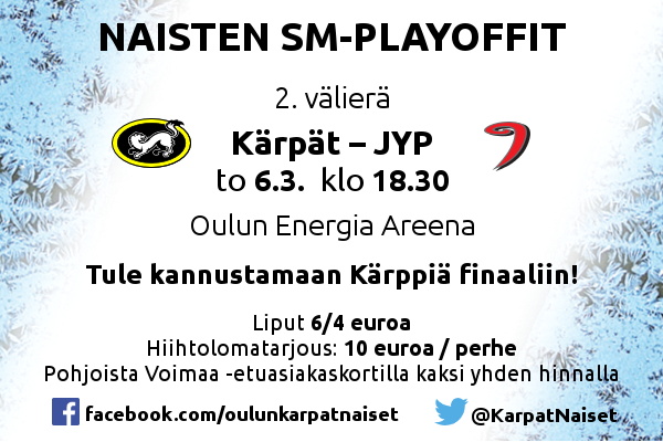 Välierät alkaa ke 5.3 Jyväskylässä