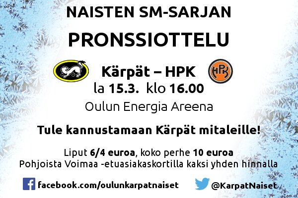 Kärppien Naisten sijoitus kaudella 2013-2014 neljäs