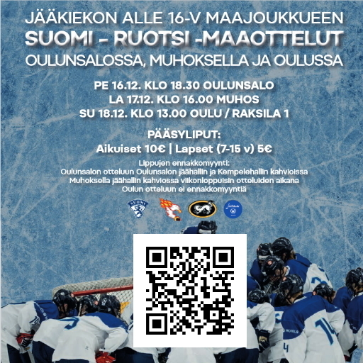 U16 poikien maajoukkueen Finnkamppen Oulussa 16.-18.12.2022