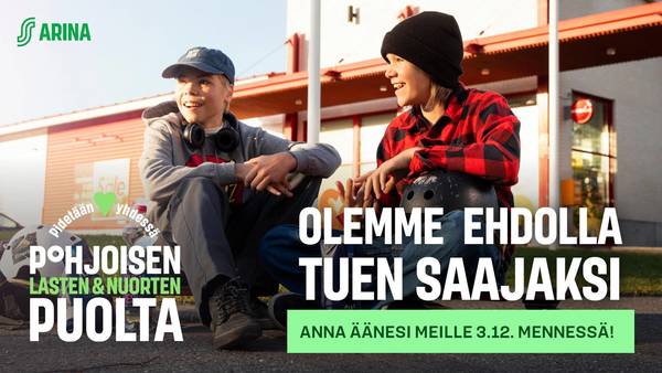 Arinan omistaja-asiakas - anna äänesi tukihaussa Kärpille!