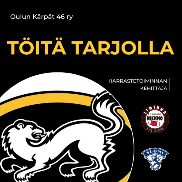 Töitä tarjolla päätoimiselle Harrastetoiminnan kehittäjälle!