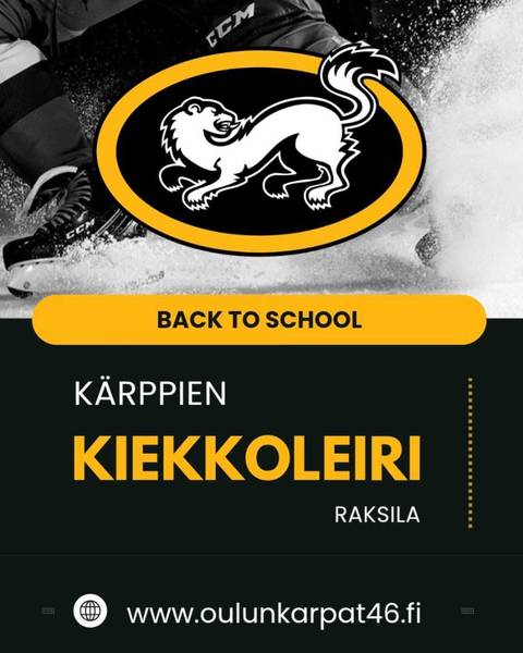 Kärppien Syysleiri 10.-11.8.2026 Raksilassa - ilmoittautuminen avoinna