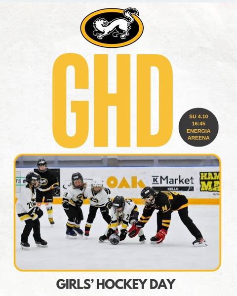 GHD Tyttökiekkopäivä su 4.10. Raksila