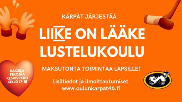 Liike on Lääke - Maksutonta toimintaa lapsille!