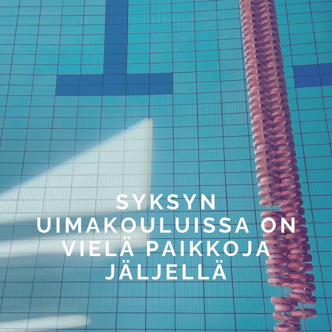 Syksyn 2024 uimakoulut