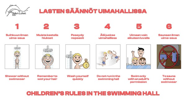 Lasten säännöt uimahallissa
