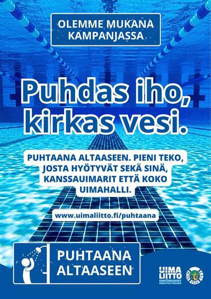 Olemme mukana Puhtaana altaaseen -kampanjassa 