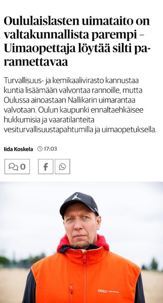Anna lapsellesi taito, joka voi joskus pelastaa hengen.