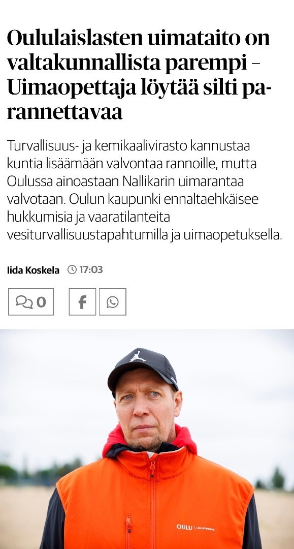 Anna lapsellesi taito, joka voi joskus pelastaa hengen.