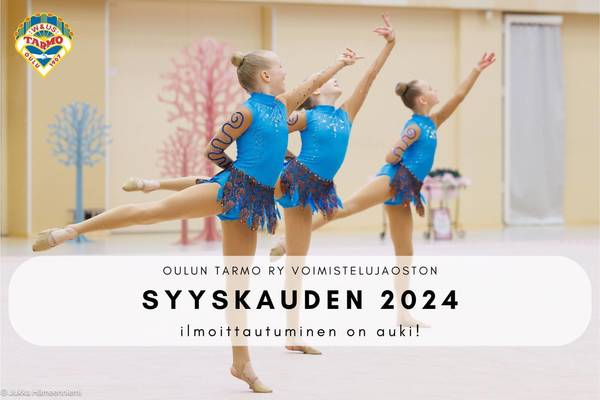 Syyskauden 2024 ilmoittautuminen on auki kaikille! 