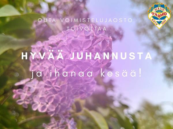 Oulun Tarmo ry Voimistelujaosto toivottaa kaikille ihanaa kesää!