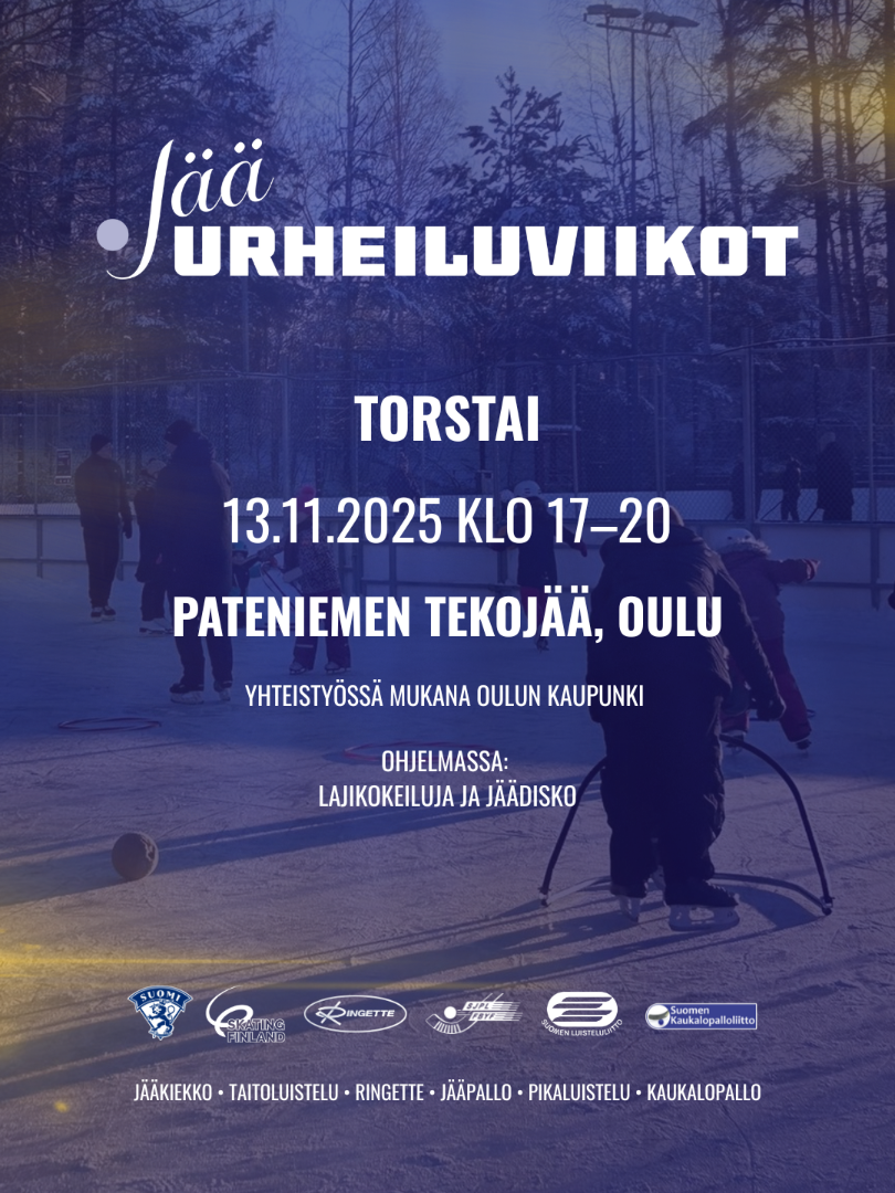 13.11. Jääurheilupäivä Pateniemessä