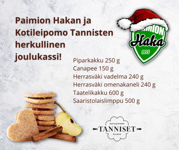 Paimion Hakan ja Kotileipomo Tannisten joulukassi! 