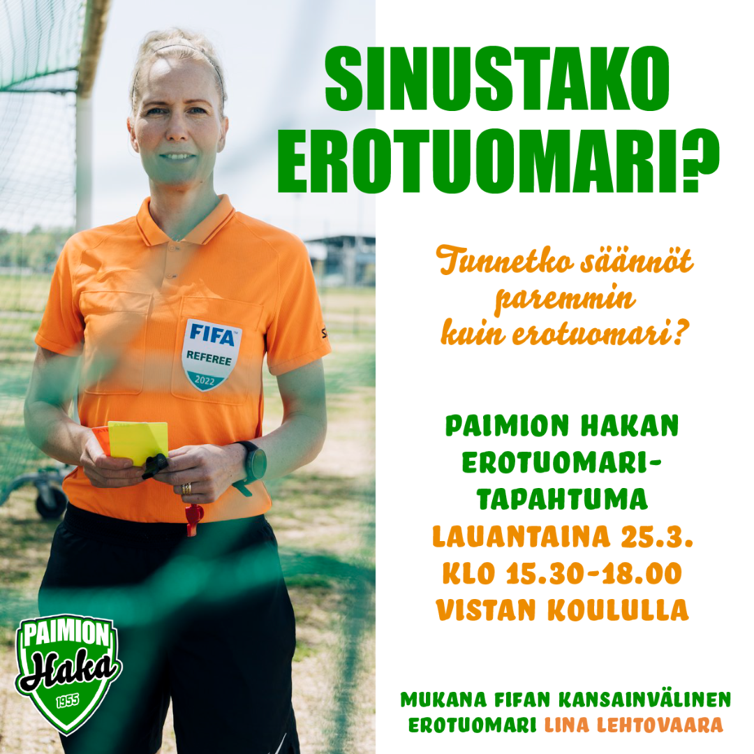 Sinustako erotuomari?