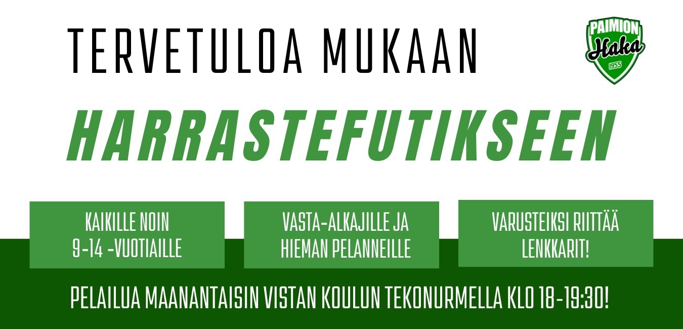 Lasten harrastefutis syksyllä - lomake lisätty