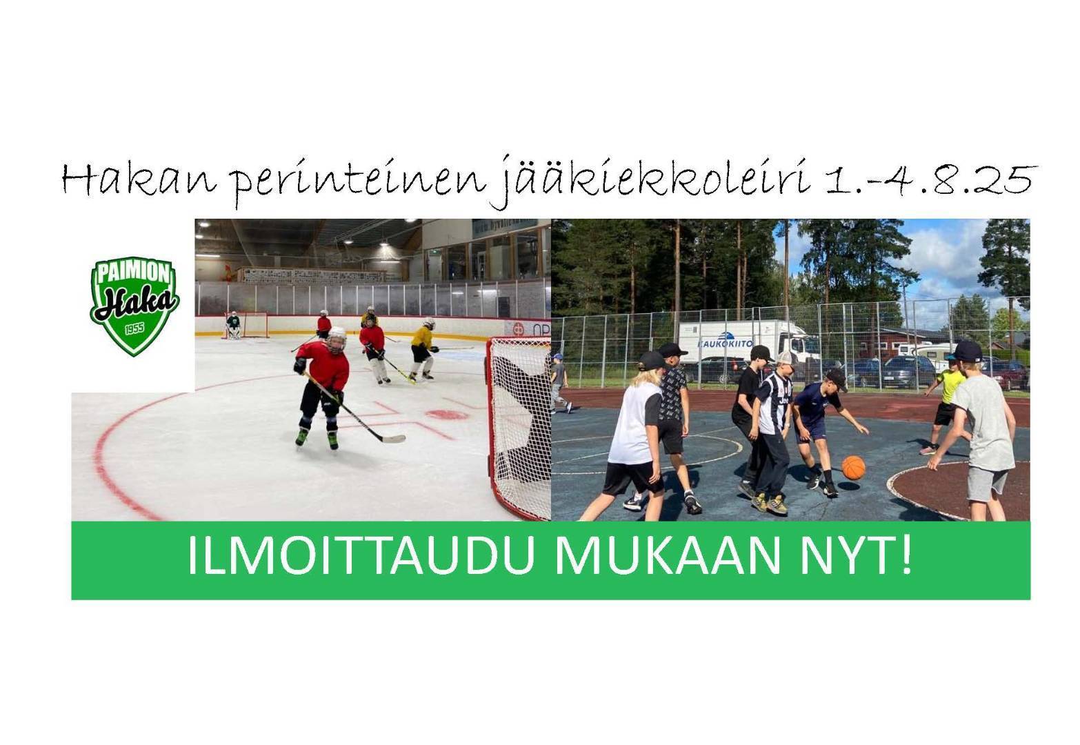 Jääkiekkokauden avausleiri 1.-4.8. Ilmoittautuminen avattu!