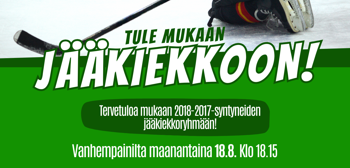 Uuden 2018-2017-syntyneiden jääkiekkojoukkueen vanhempainilta 18.8.