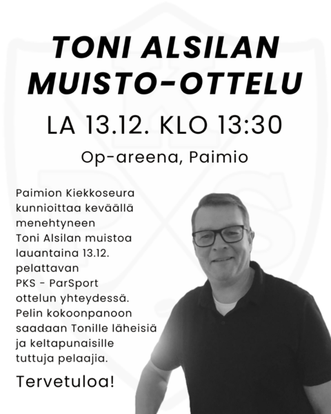 Toni Alsilan muisto-ottelu