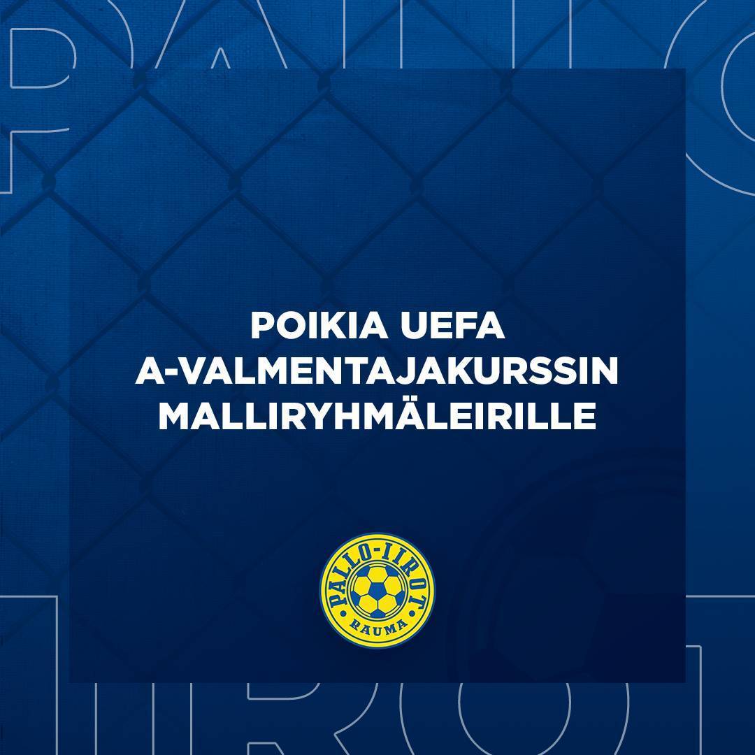 Kaksi poikaa UEFA A-valmentajakurssin malliryhmäleirille