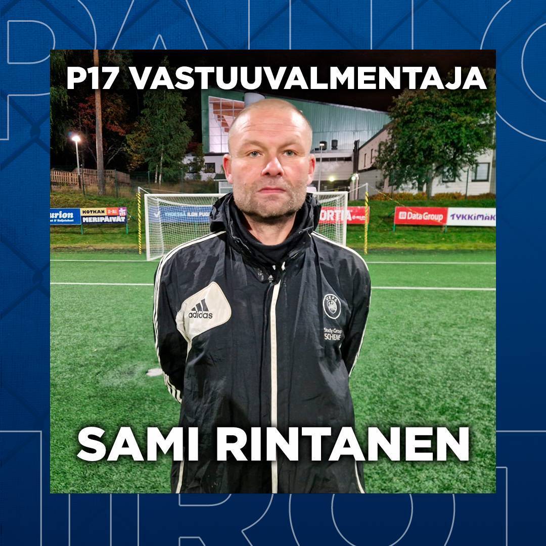 Sami Rintanen P17 vastuuvalmentajaksi