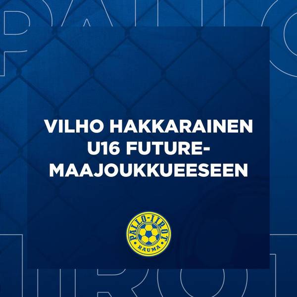 Vilho Hakkarainen on valittu U16 Future-maajoukkueeseen