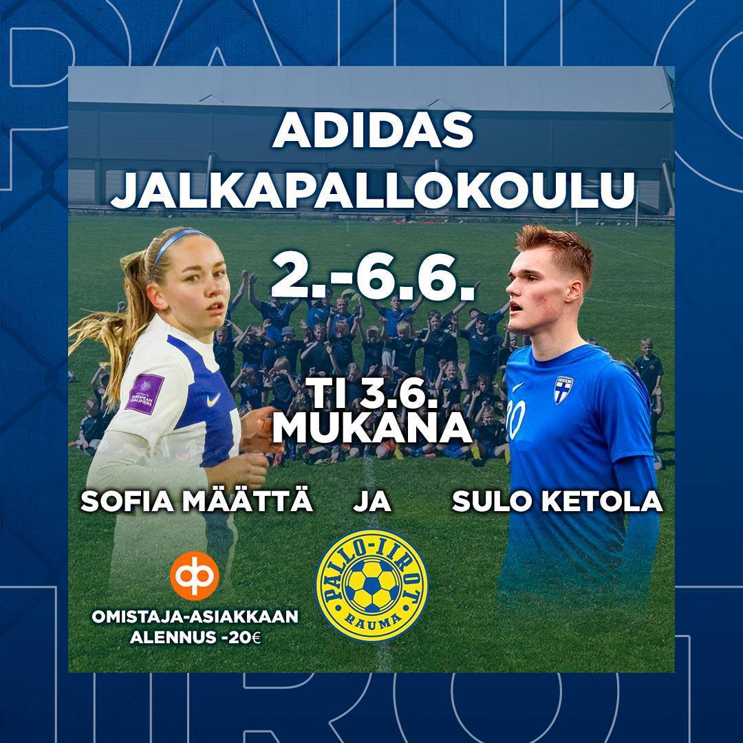ADIDAS-jalkapallokoulussa kaksi kovaa vierasta