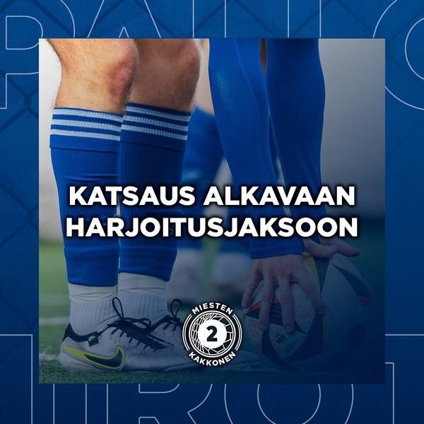 Miesten harjoituskausi pikkuhiljaa aluilleen