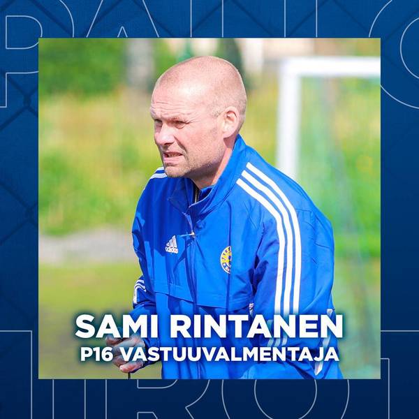 Sami Rintanen on P16 vastuuvalmentaja kaudella 2026