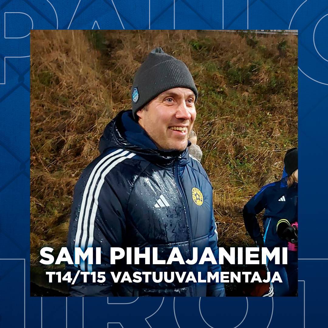 Sami Pihlajaniemi on T14/T15 vastuuvalmentaja kaudella 2026