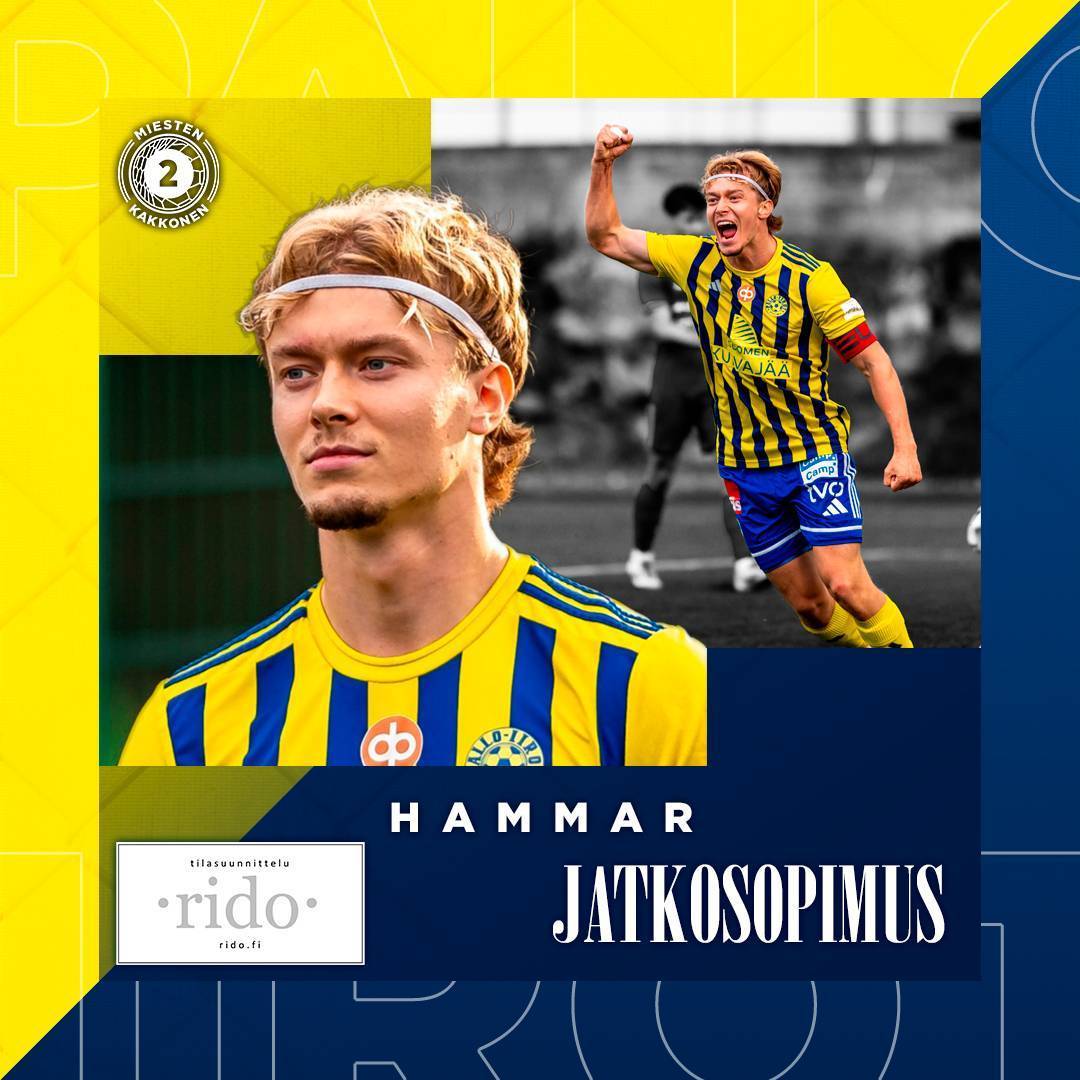 Roope Hammar jatkaa Pallo-Iiroissa vuoden sopimuksella