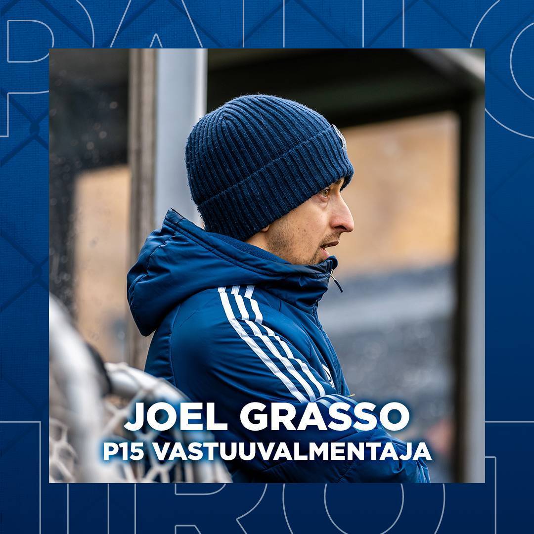 Joel Grasso on P15 vastuuvalmentaja kaudella 2026