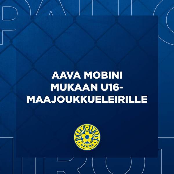 Aava Mobini U16-maajoukkueleiritykseen