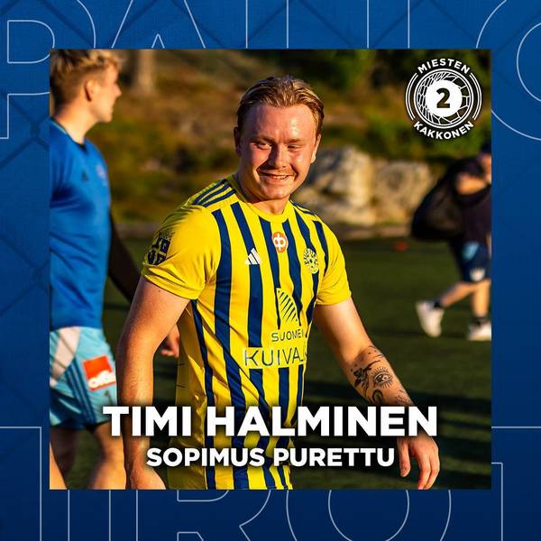 Timi Halmisen sopimus purettu